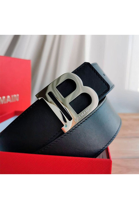 Кожаный ремень Balmain (длина 105 / 110 см)