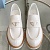 Женские кожаные лоферы Prada Premium - White