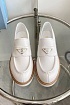 Женские кожаные лоферы Prada Premium - White