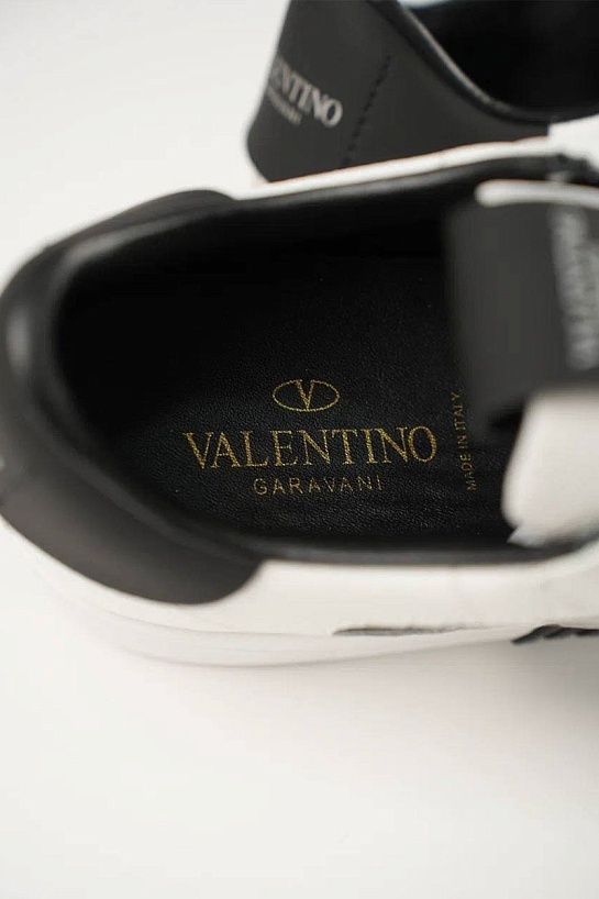 Кожаные кроссовки Valentino VL7N low-top - White / Black