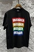 Чёрная оверсайз футболка Balenciaga logo print