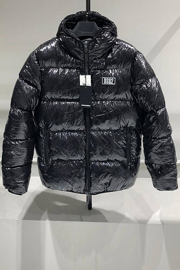 Мужская чёрная куртка Dsquared2   