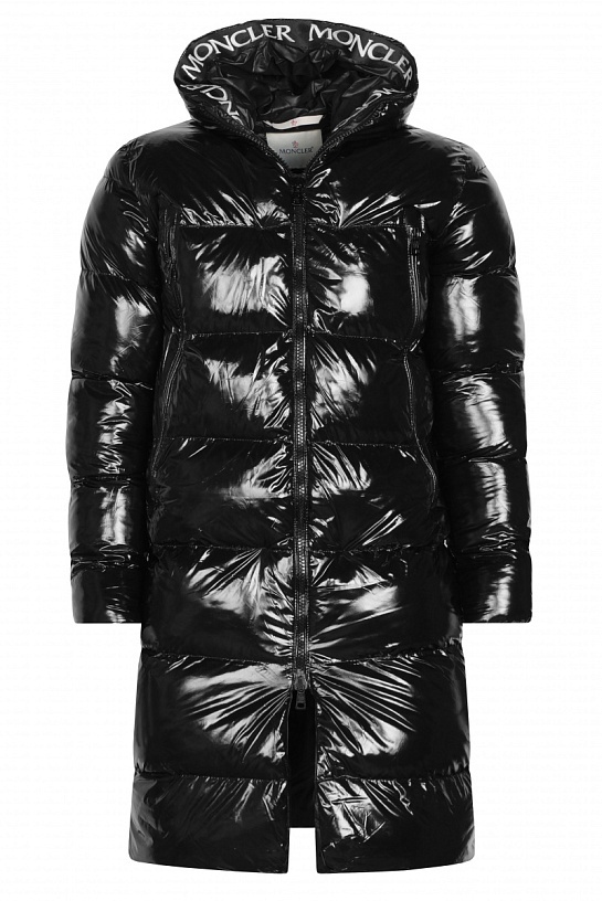 Мужская парка с глянцевым эффектом Moncler - Black