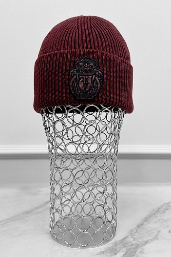 Шапка Billionaire logo-embroidered - Burgundy   