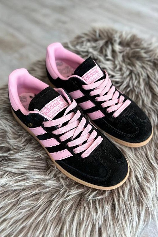 Женские кроссовки Adidas Spezial - Black / Pink