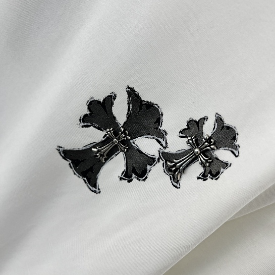 Белая оверсайз футболка Chrome Hearts Premium