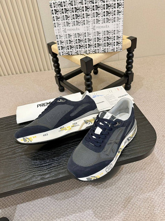 Мужские кроссовки Premiata Moe Run - Navy