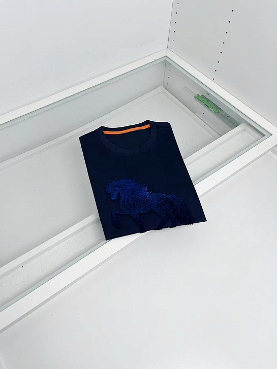 Мужская футболка Hermes horse logo - Navy