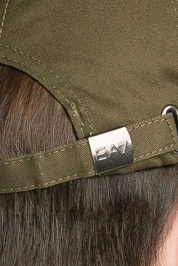 Бейсболка зелёного цвета Emporio Armani 7 logo-plaque   
