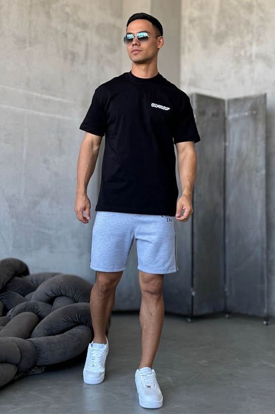 Чёрная оверсайз футболка Off-White