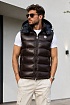 Мужской жилет Moncler logo-patch - Brown