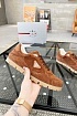 Замшевые кроссовки Prada logo-plaque - Brown