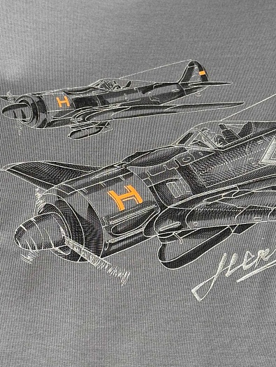 Мужская футболка Hermes Premium - Grey   