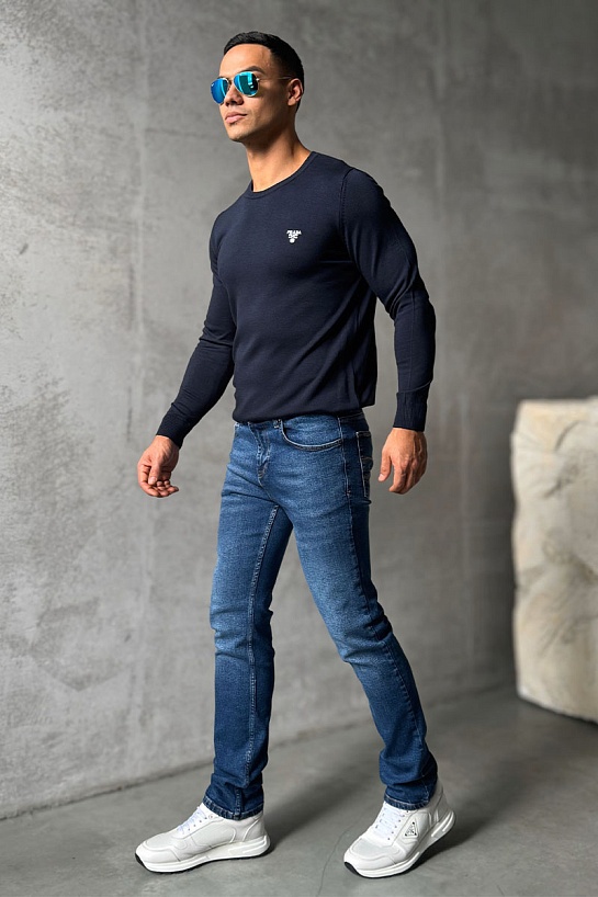 Мужские синие джинсы Brunello Cucinelli