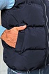 Мужской тёмно-синий жилет Hugo Boss logo-patch