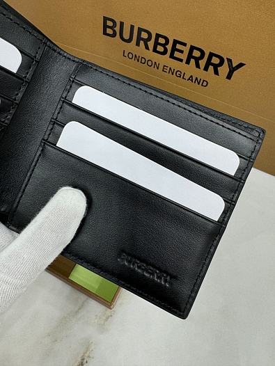 Кожаный кошелёк Burberry Premium 11x10 см   