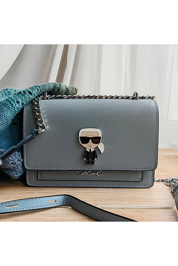 Кожаная сумка Karl Lagerfeld K/Ikonik Metal Lock 22x16 см (3 расцветки)   