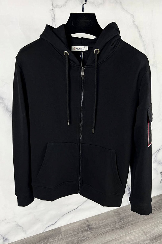 Спортивный костюм чёрного цвета side pocket