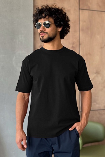 Мужская чёрная футболка Y-3 Yohji Yamamoto   