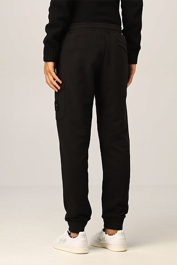 Мужские штаны чёрного цвета Stone Island compass-patch   