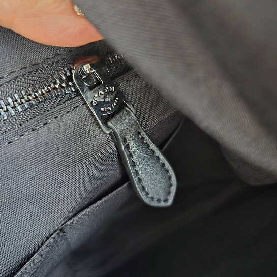 Кожаная дорожная сумка Coach monogram 45x22 см