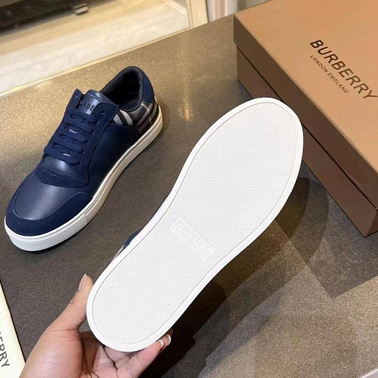 Комбинированные кроссовки Burberry Stevie