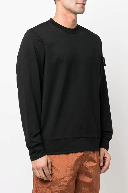 Чёрный свитшот Stone Island Shadow Project