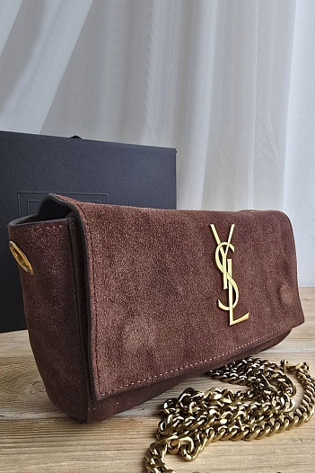 Замшевая сумка Yves Saint Laurent Kate 25x14 см   