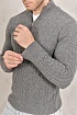 Кашемировый свитер Loro Piana Premium zip-neck - Dark Grey