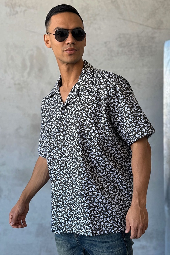 Мужская рубашка Dolce & Gabbana floral-print