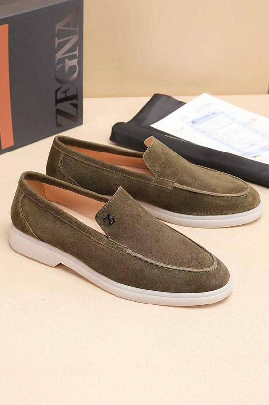 Мужские замшевые лоферы Ermenegildo Zegna