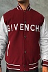 Мужской бомбер Givenchy Varsity logo-embroidered - Red / White