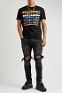 Мужская чёрная футболка Dsquared2 Color Wave