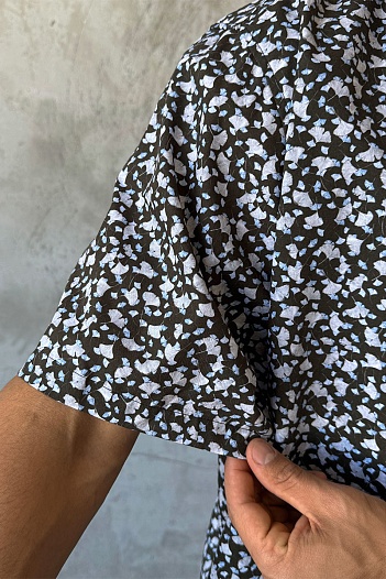 Мужская рубашка Dolce & Gabbana floral-print   
