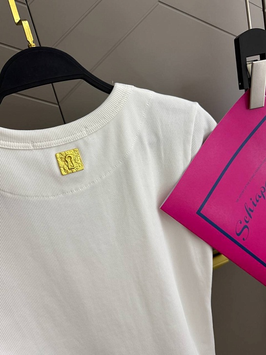 Женская белая футболка Schiaparelli premium