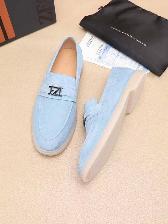 Мужские замшевые лоферы Ermenegildo Zegna