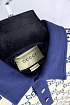 Мужское поло Gucci GG monogram all-over - Navy / Beige