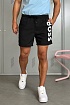 Мужские чёрные шорты Hugo Boss logo-print