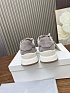 Женские замшевые кроссовки Brunello Cucinelli - Grey