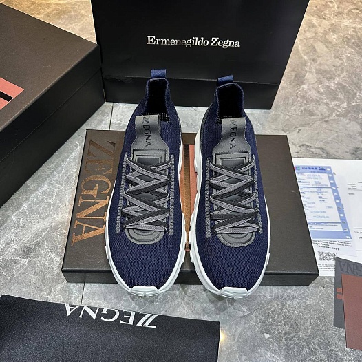 Мужские текстильные кроссовки Ermenegildo Zegna   