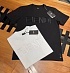 Чёрная футболка Fendi logo-embroidered