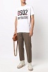 Мужская белая футболка Dsquared2 Brothers