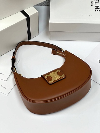 Женская сумка Celine Ava Tromphe Premium 24.5x17x9 см - Brown   