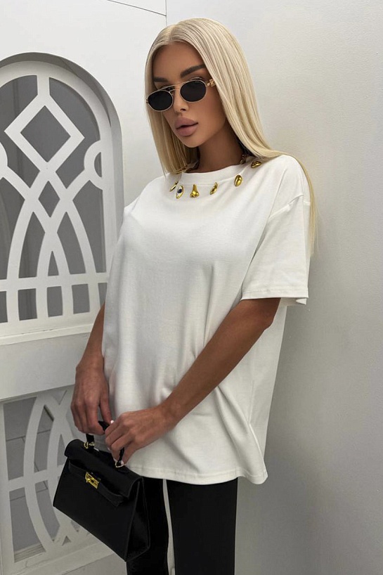 Женская базовая футболка Schiaparelli premium - White