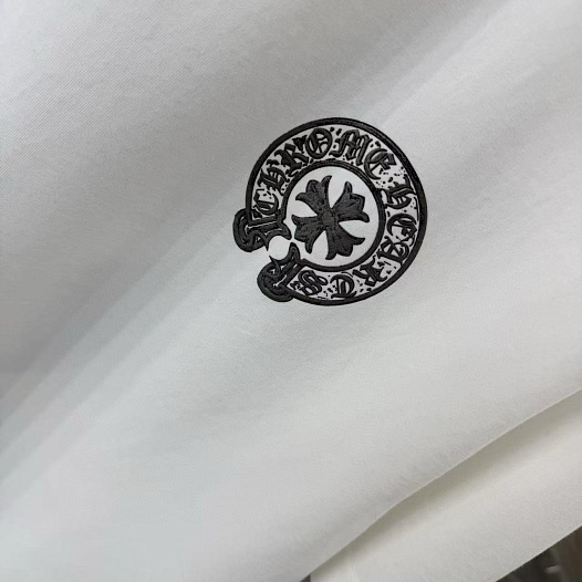 Белая оверсайз футболка Chrome Hearts Premium   