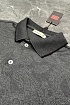 Серое поло Etro с узором пейсли