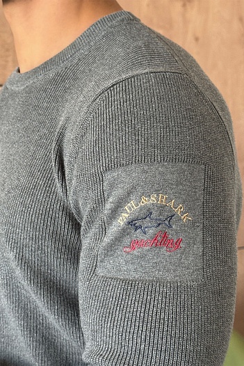 Мужской серый джемпер Paul & Shark   