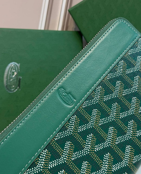 Кожаное портмоне Goyard Matignon GM premium 20x11x2.3 см