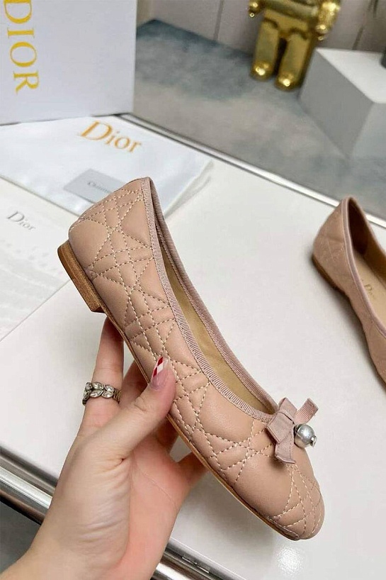 Женские балетки Dior Ballet - Beige