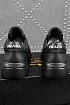 Кожаные кроссовки Prada logo-plaque - Black